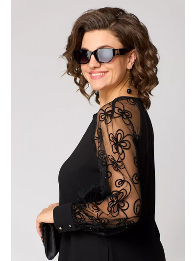 Rosie - Elegant Black Sexy Lace Dress