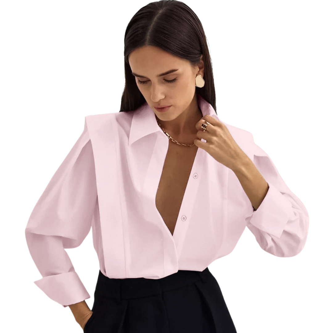 Camille | Oversized Button Blouse