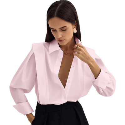 Camille | Oversized Button Blouse