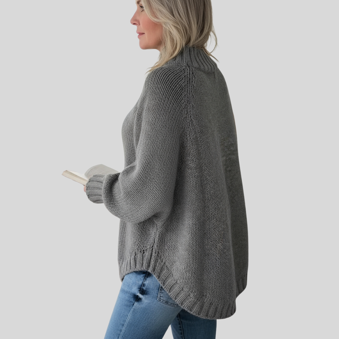 Pamella - Cable Knit Oversized Sweater