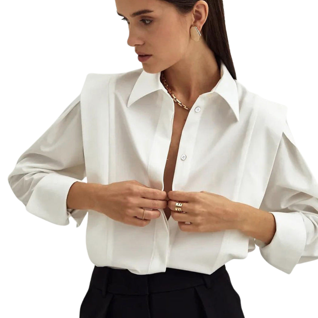 Camille | Oversized Button Blouse