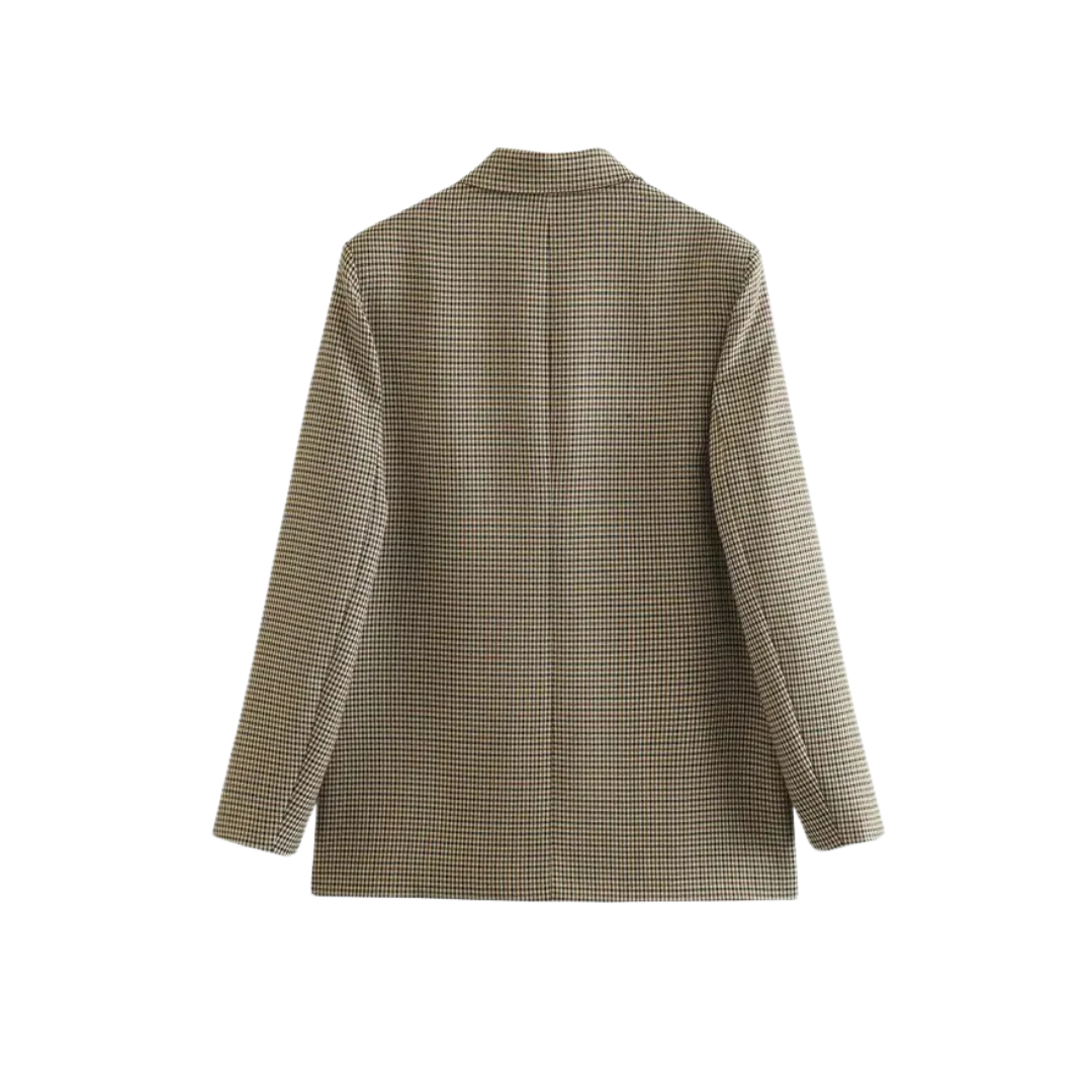 Odile | Classic Blazer in Houndstooth