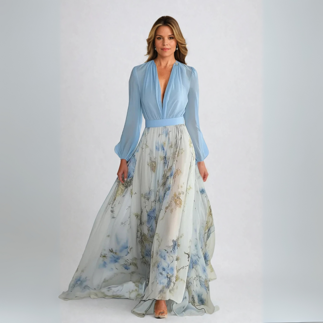 Bénédicte | Long Dress with Floral Print