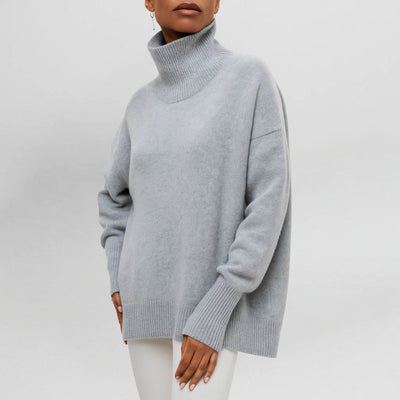 Stefanie - Knitted Jumper with Roll Neck