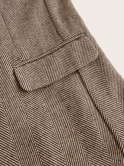 Nicole | Brown Café Blazer with Single Button
