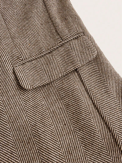 Nicole | Brown Café Blazer with Single Button