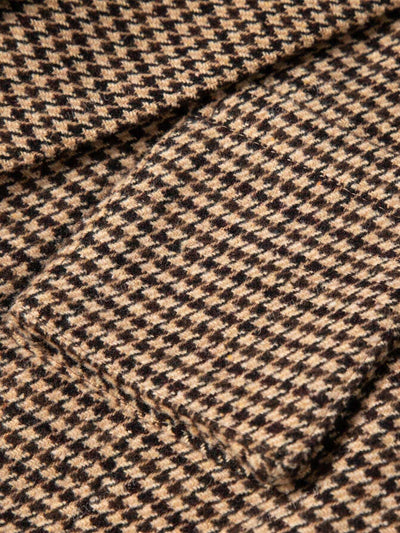 Mathilde | Brown Check Blazer with Single Button Closure