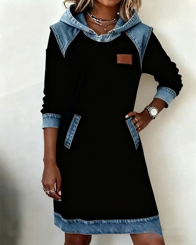 Pascalina - Denim Dress with Hood