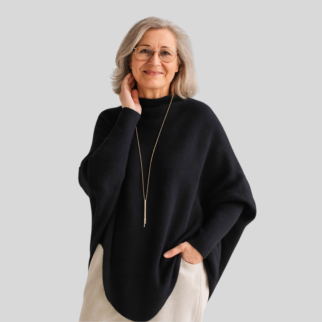 Margaret – Effortless Elegance Oversized Poncho