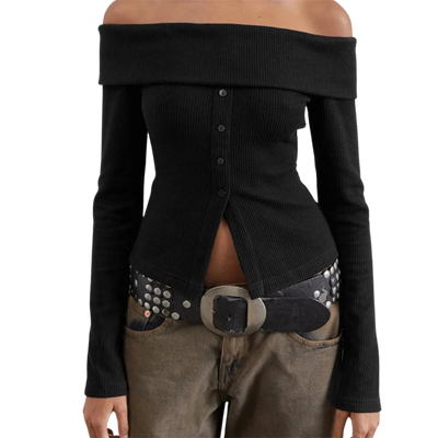 Jade | The Knit Top Jade Off-Shoulder