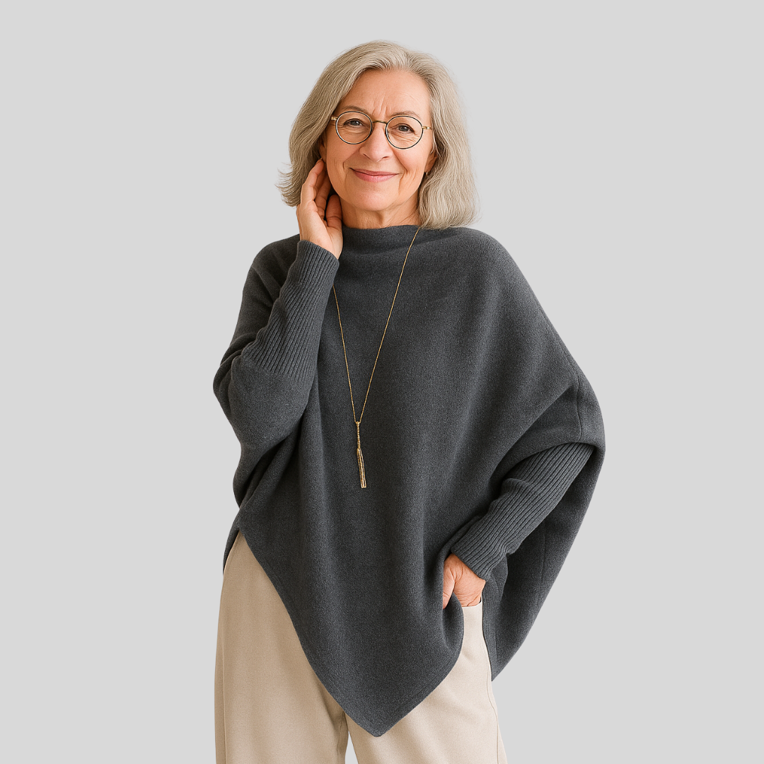 Margaret – Effortless Elegance Oversized Poncho