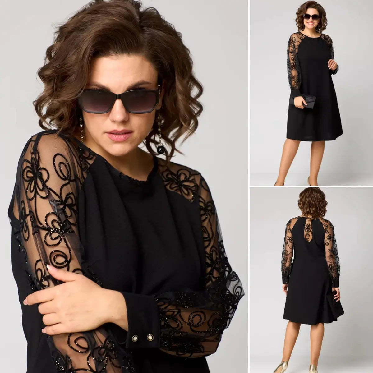 Rosie - Elegant Black Sexy Lace Dress