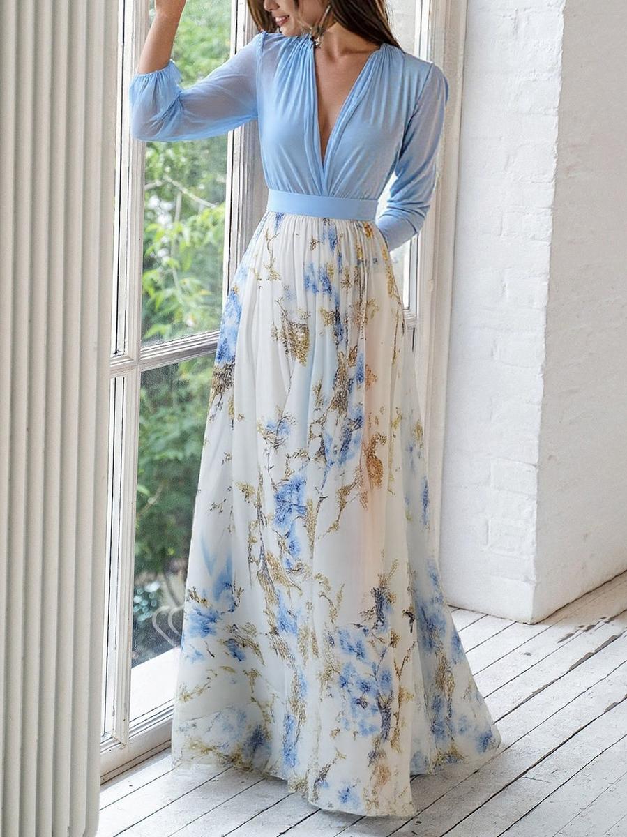 Bénédicte | Long Dress with Floral Print