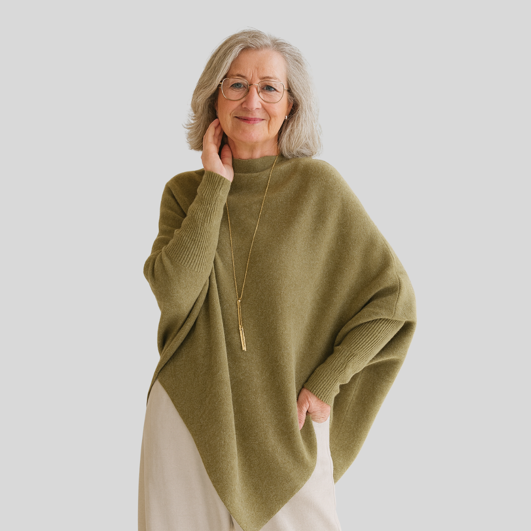 Margaret – Effortless Elegance Oversized Poncho