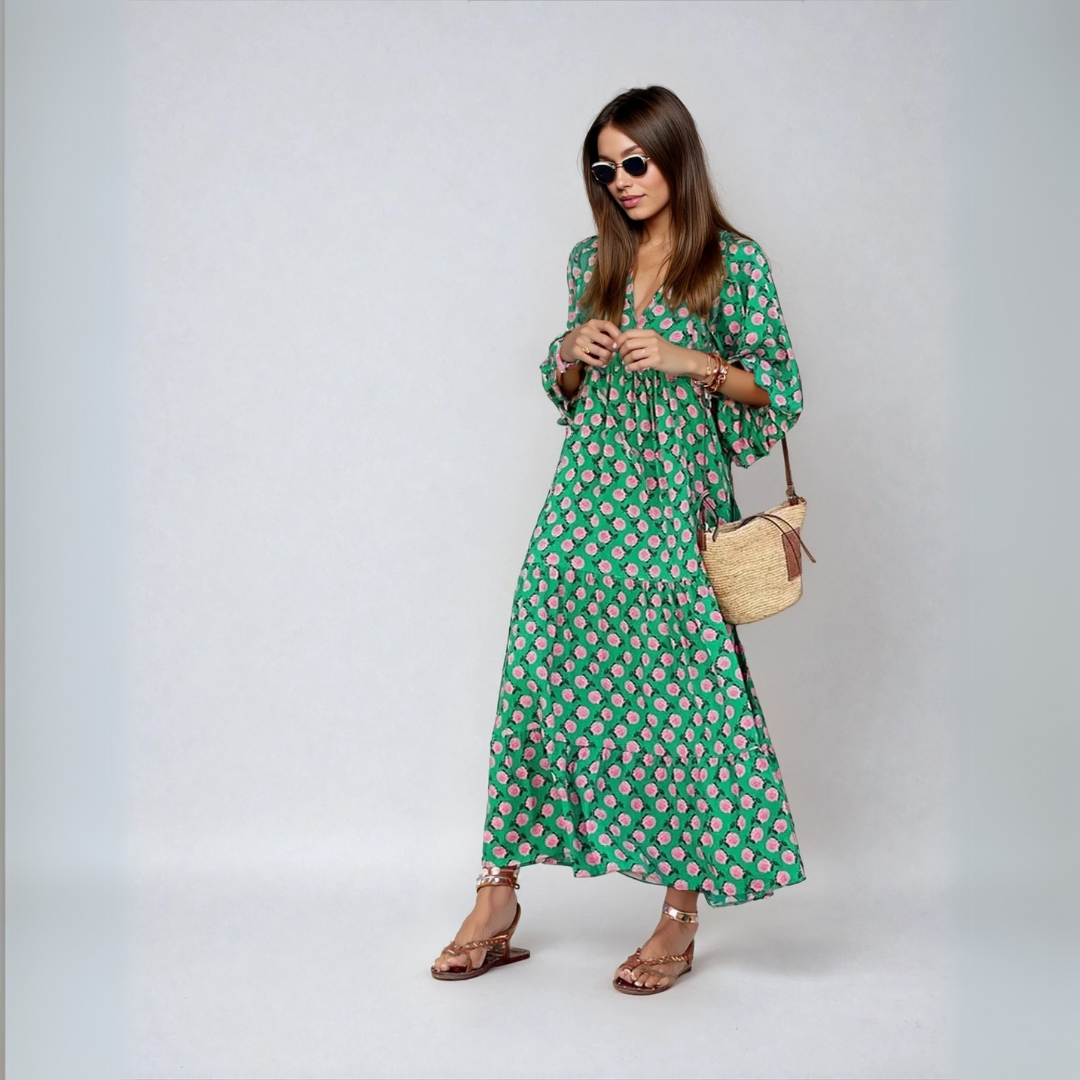 Elin | Maxi Dress in Boho Cotton