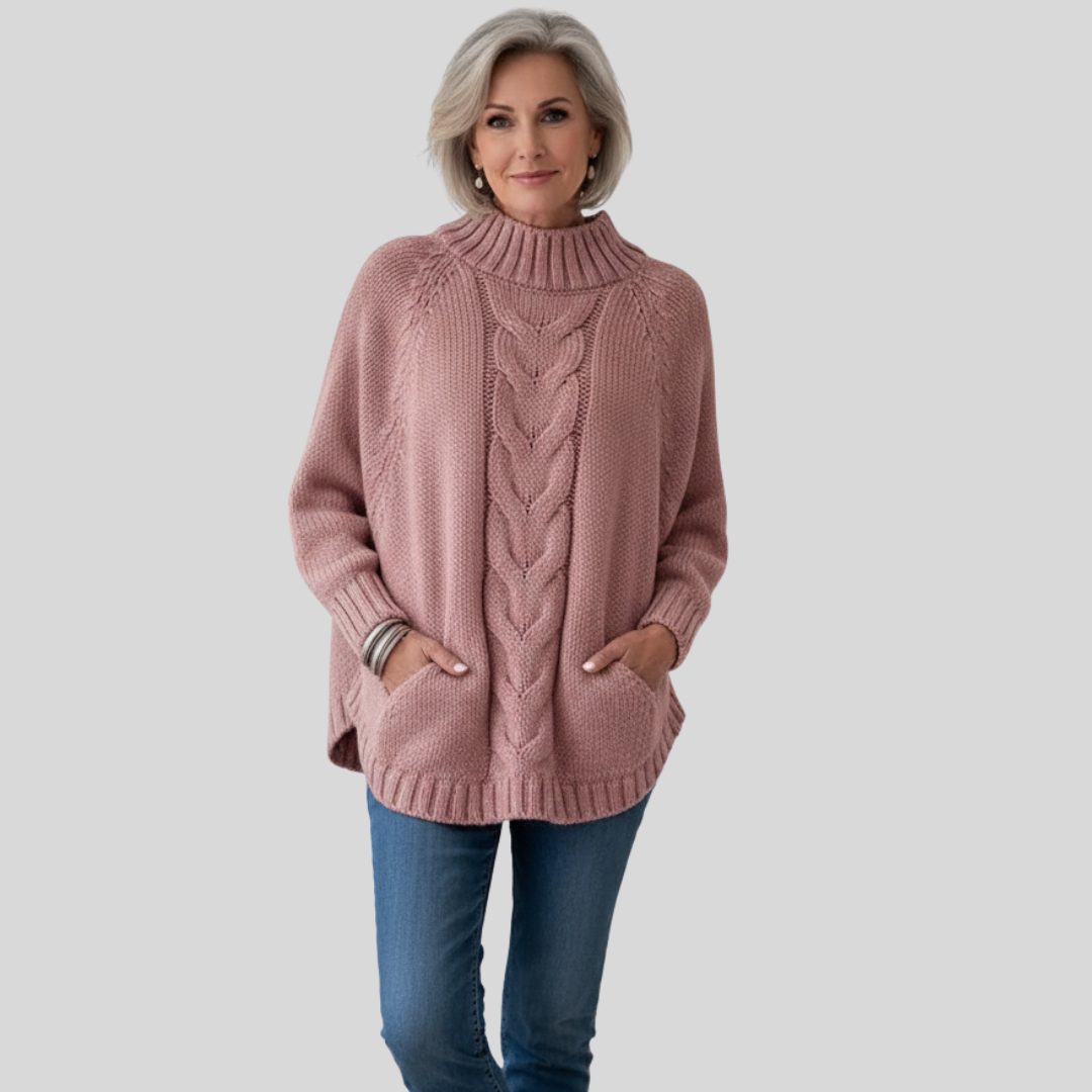 Pamella - Cable Knit Oversized Sweater