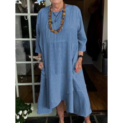 Katerina - Pleated Irregular Hem Dress