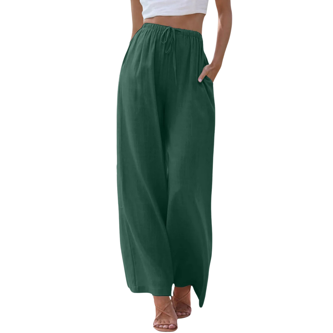 Clémence | Comfortable trousers with wide legs and high waist