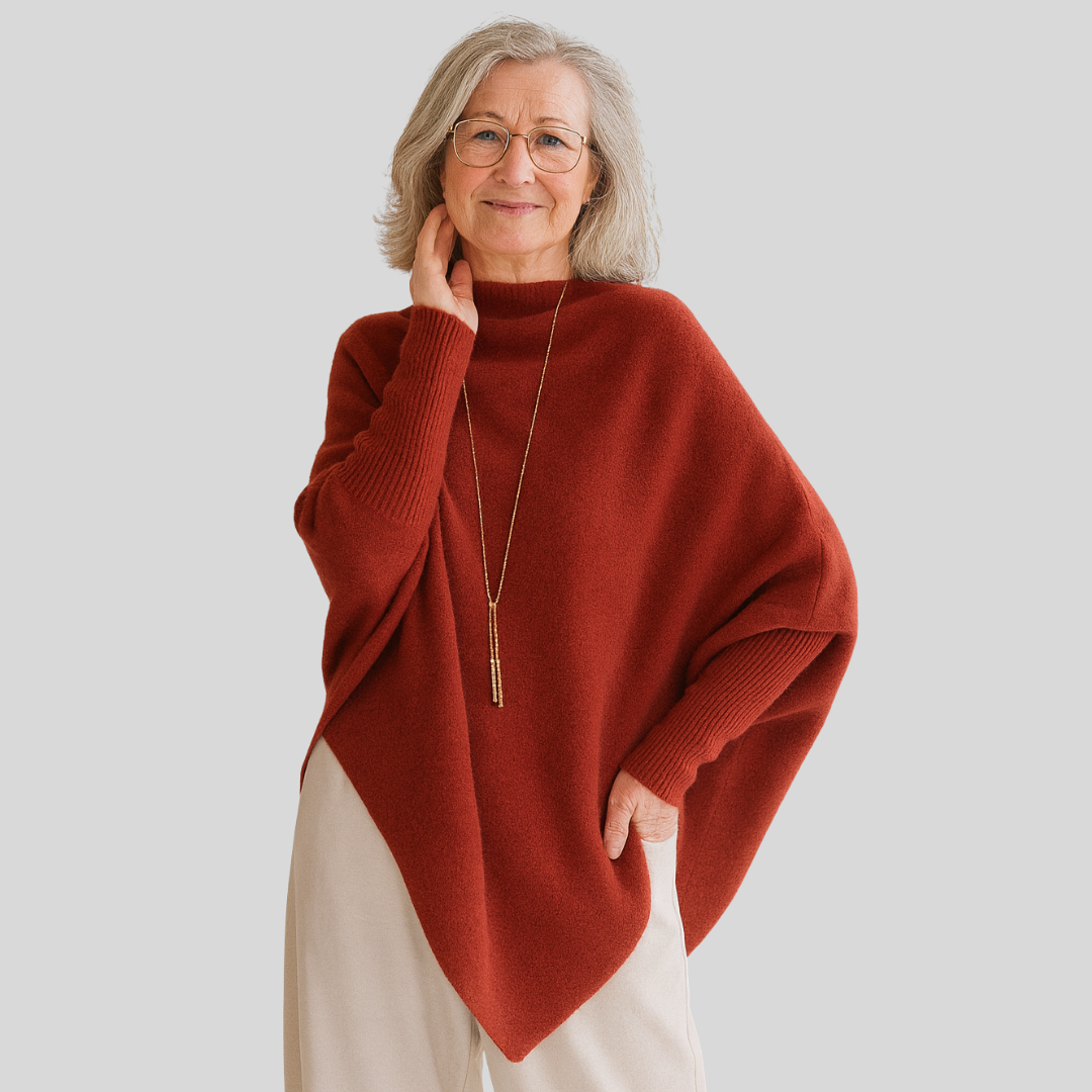 Margaret – Effortless Elegance Oversized Poncho