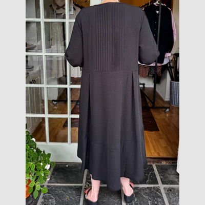 Katerina - Pleated Irregular Hem Dress
