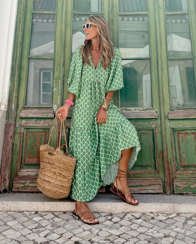 Elin | Maxi Dress in Boho Cotton