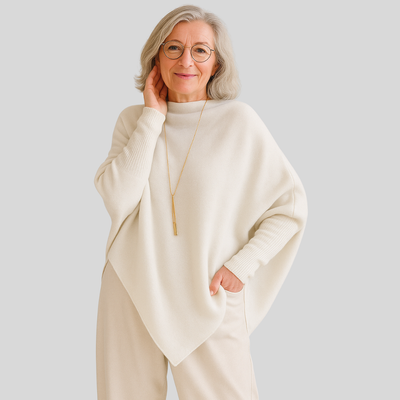 Margaret – Effortless Elegance Oversized Poncho