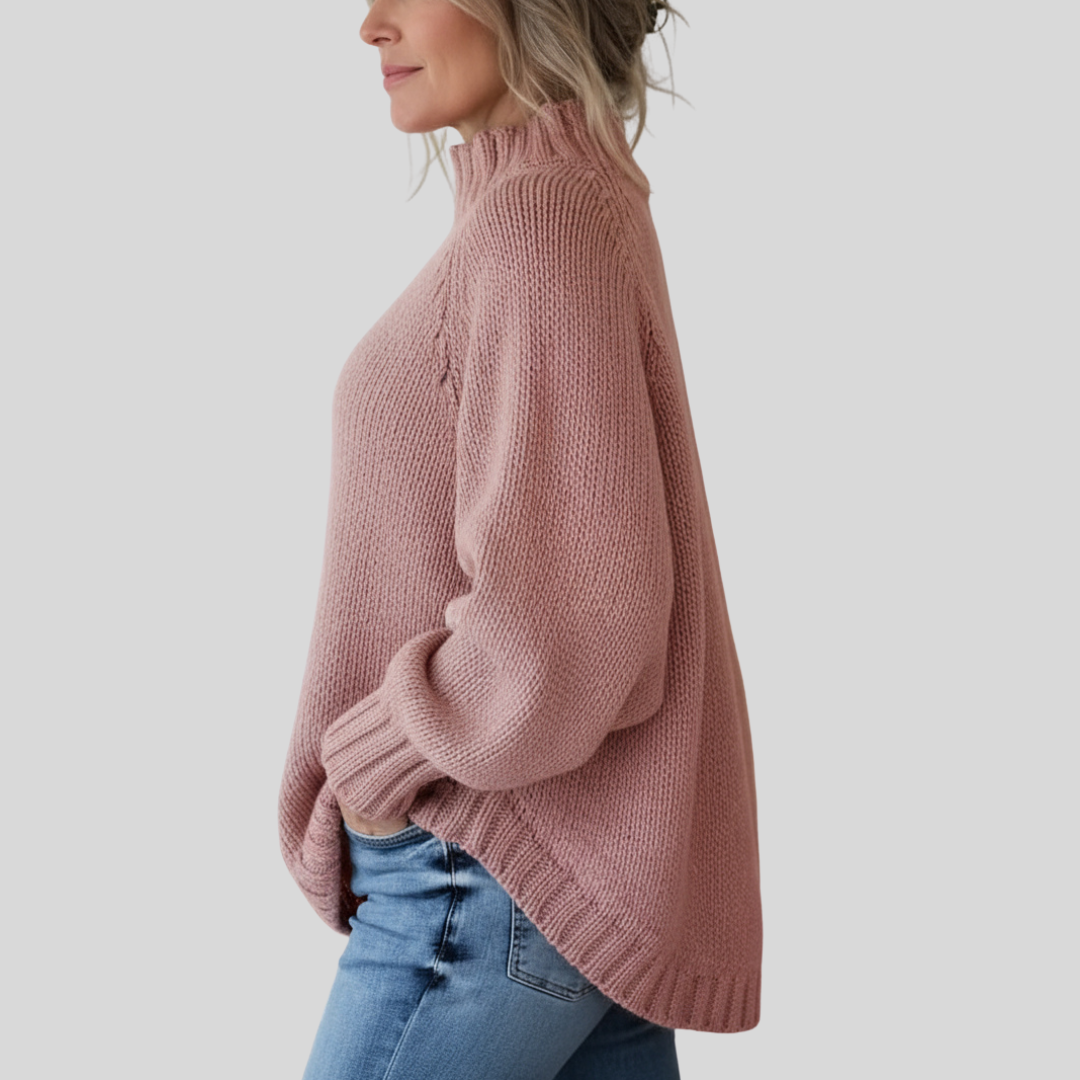 Pamella - Cable Knit Oversized Sweater