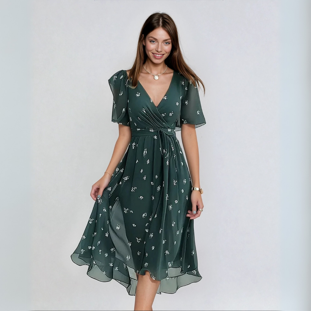 Lina | Elegant Dress with Short Sleeves