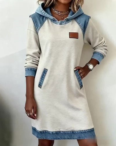 Pascalina - Denim Dress with Hood