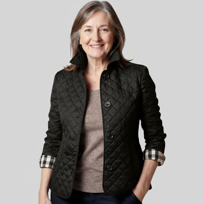 Verity | Casual Quilted Jacket with Turned-Down Collar