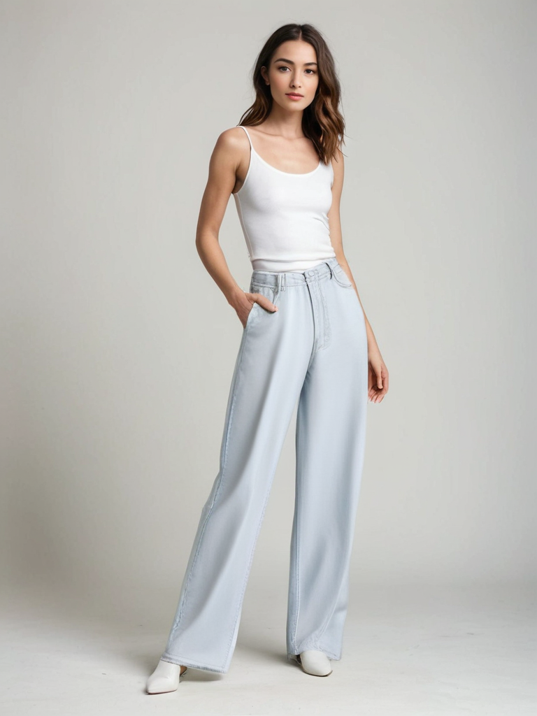 Flared Jeans Blue Glacier