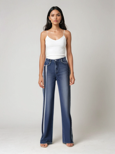 Jeans with Extended Sides