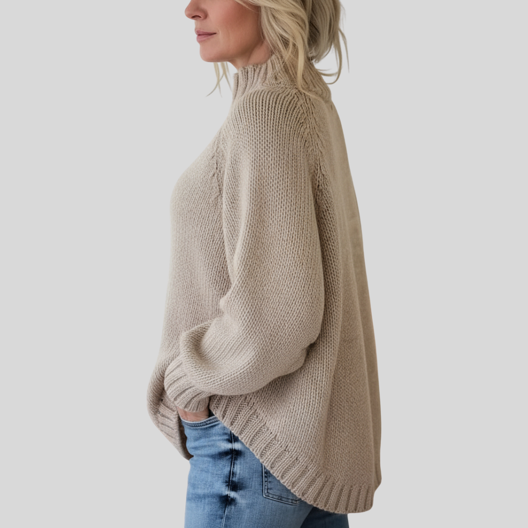 Pamella - Cable Knit Oversized Sweater