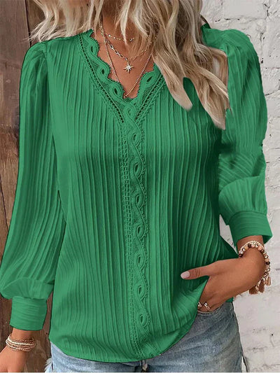 Josette | Blouse with Lace Details