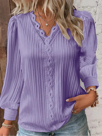 Josette | Blouse with Lace Details