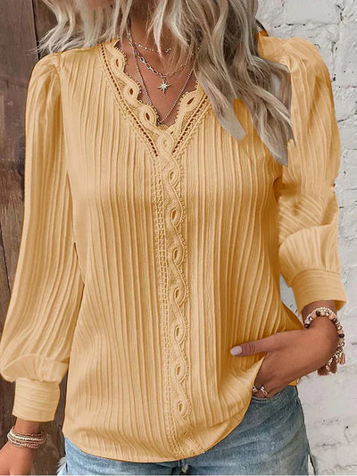 Josette | Blouse with Lace Details