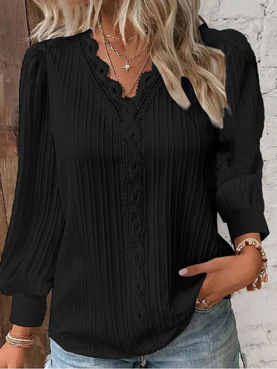 Josette | Blouse with Lace Details