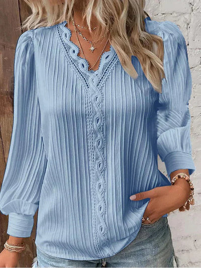 Josette | Blouse with Lace Details