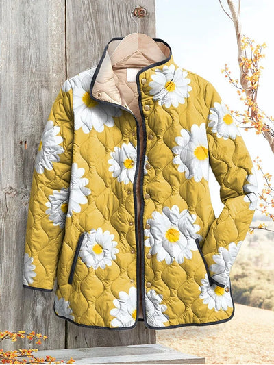 Chelsea - Charming Daisy Pattern Women's Jacket