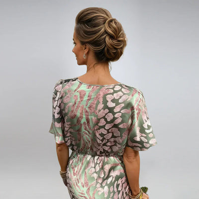 Tiphaine | Long Dress with V-Neck