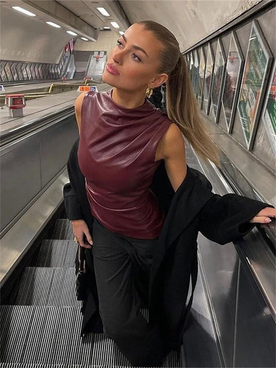 Julia | Bordeaux Blouse