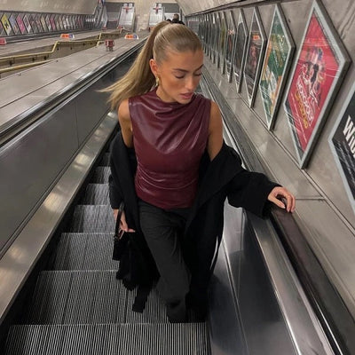 Julia | Bordeaux Blouse