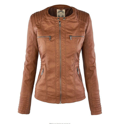 Gia - Leather Biker Jacket