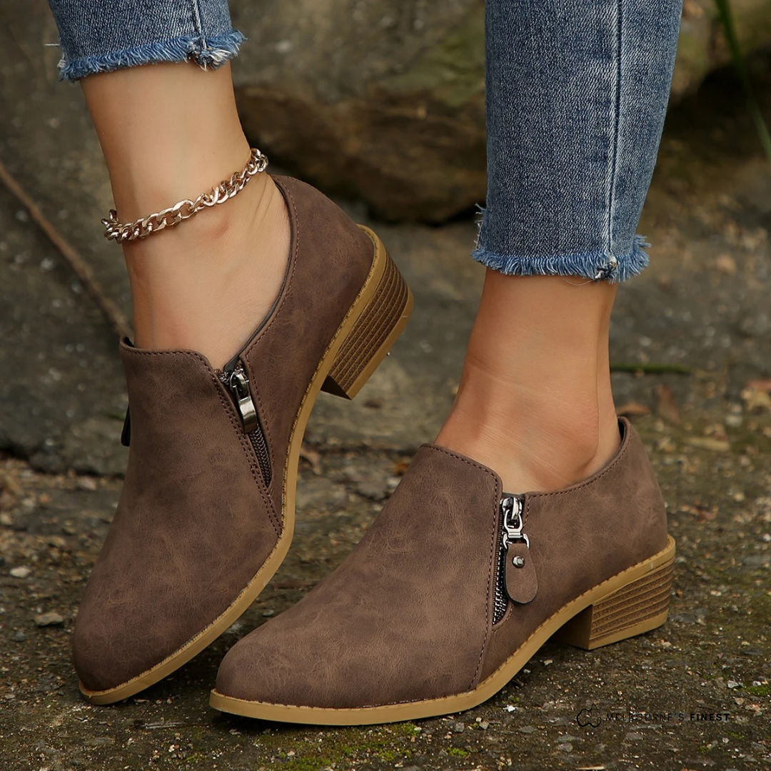 Bronte | Orthopaedic Zip-Up Ankle Boots