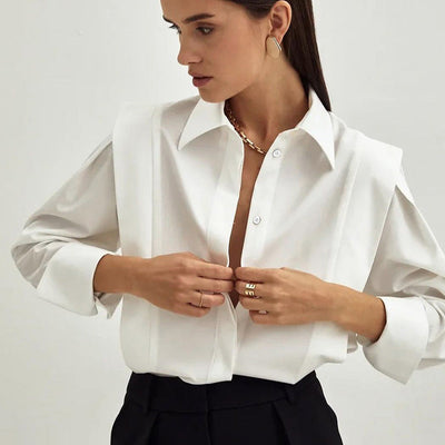 Camille | Oversized Button Blouse