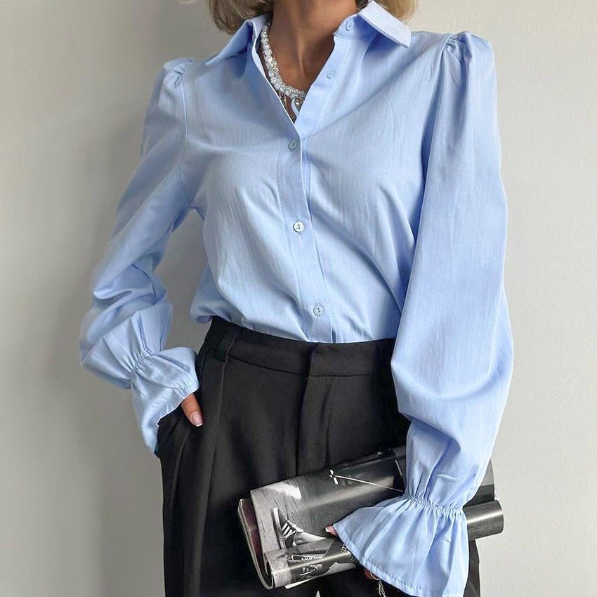 Esther | Classic Shirt with Puff Sleeves