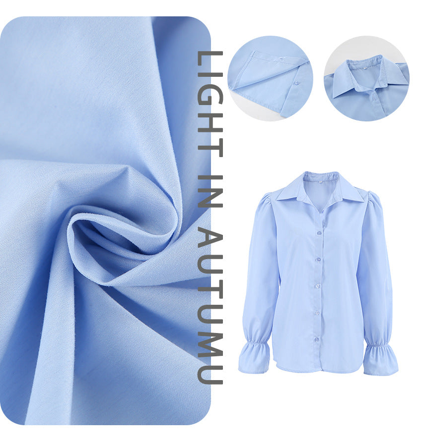 Esther | Classic Shirt with Puff Sleeves