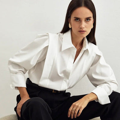 Camille | Oversized Button Blouse