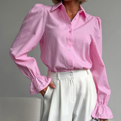 Esther | Classic Shirt with Puff Sleeves