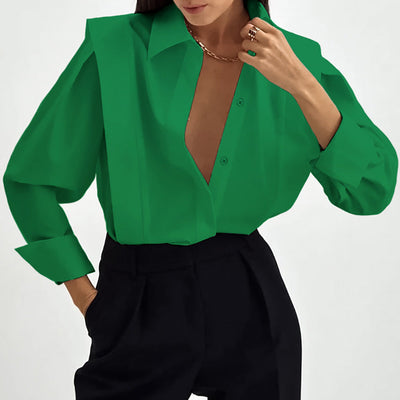 Camille | Oversized Button Blouse